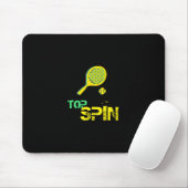 Tennis Sport Pop Art, Green & Yellow Racket & Ball Muismat (Met muis)