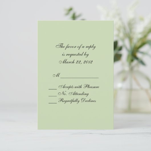 Tennis Sport RSVP Kaartje (Staand voorkant)