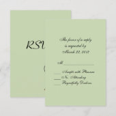 Tennis Sport RSVP Kaartje (Voorkant / Achterkant)