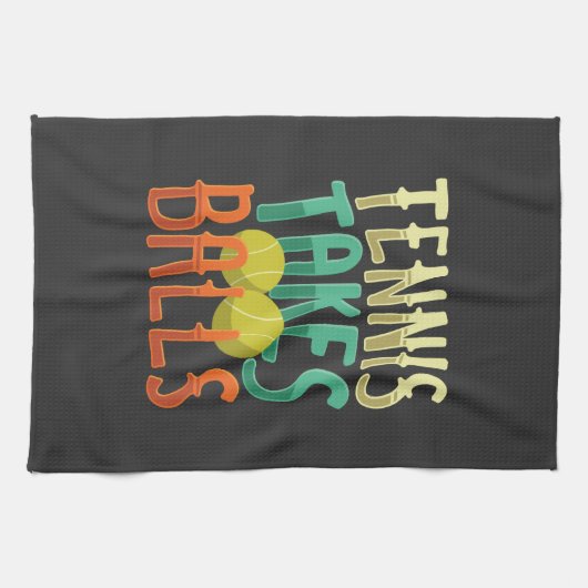 Tennis Sport Tennis Player Gift Theedoek (Horizontaal)