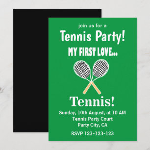 Tennis Sport Tennisfeest Kaart