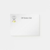 Tennis Sport Thema Gepersonaliseerd Post-it® Notes (Voorkant)