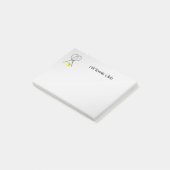 Tennis Sport Thema Gepersonaliseerd Post-it® Notes (Schuin)