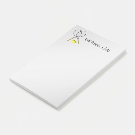 Tennis Sport Thema Gepersonaliseerd Post-it® Notes (Schuin)