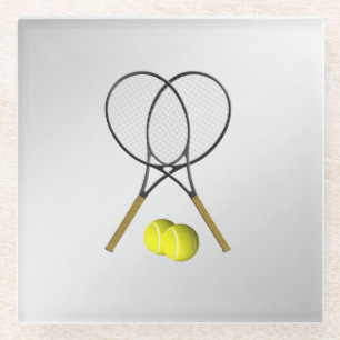 Tennis Sport Thema Glazen Onderzetter