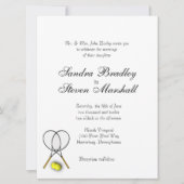 Tennis Sport Theme Wedding Invitaties Kaart (Voorkant)