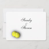 Tennis Sport Uitnodigingen (Achterkant)