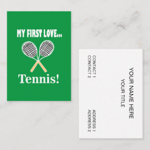 Tennis Sporten Tennis Coach Visitekaartje