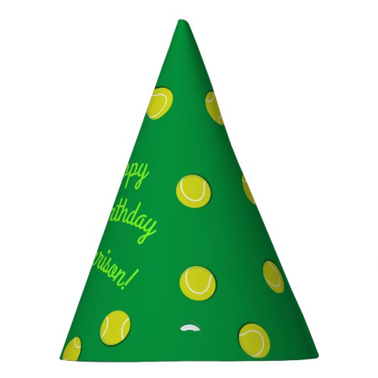 Tennis Sports Birthday Party Feesthoedjes (Rechts)