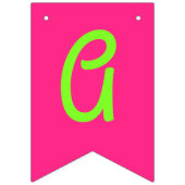 Tennis Sports Birthday Party roze Vlaggetjes (Derde vlag)