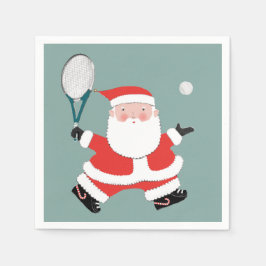 Tennis Sports Christmas Holiday Party Servet