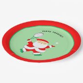 Tennis Sports Christmas party paper plate Papieren Bordje (Gekanteld)