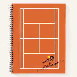 Tennis Sports Clay Court Speciaal legant Notitieboek