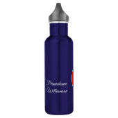 Tennis Sports Emphasis paddle and ball Waterfles (Links)