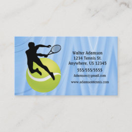 Tennis Sports Emphasis player2 bal Personaliseert Visitekaartje
