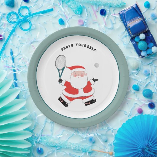 Tennis Sports kerstparty paper bord (Feest)