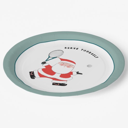 Tennis Sports kerstparty paper bord (Gekanteld)