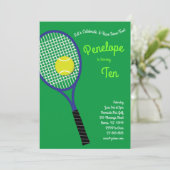 Tennis Sports Kinderen Birthday Kaart (Staand voorkant)