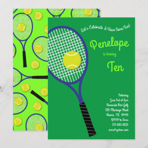 Tennis Sports Kinderen Birthday Kaart