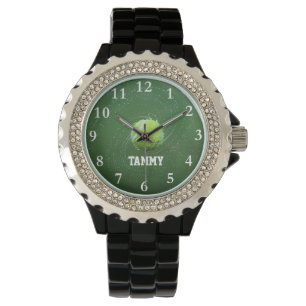 Tennis Sports Persoonlijke naam volgen Horloge