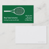 Tennis Sports Visitekaartjes (Voorkant / Achterkant)