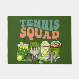 Tennis Squad met Tennis Drink voor speler Deurmat
