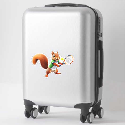 Tennis Squirrel Sticker (Koffer)