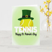 Tennis St. Patrick's Dag Kaart (Gele Bloem)