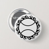 tennis, stam. ronde button 5,7 cm (Voorkant /achterkant)