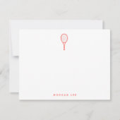 Tennis Star Custom Note Kaart (Voorkant)