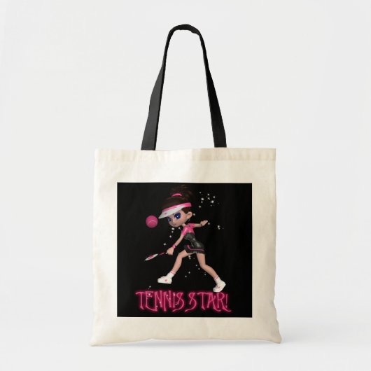 Tennis Star Designer Canvas tas - Cute Bag (Voorkant)