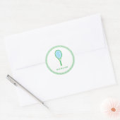 Tennis Star Ronde Sticker (Envelop)