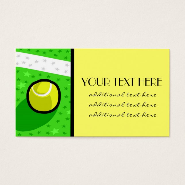 Tennis Star Visitekaartje (Voorkant)