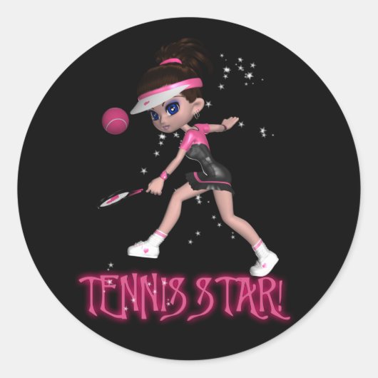Tennis Start Sticker (Voorkant)