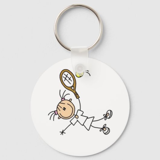 Tennis Stick Figuur Sleutelhanger (Voorkant)
