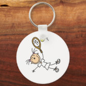 Tennis Stick Figuur Sleutelhanger (Voorkant)