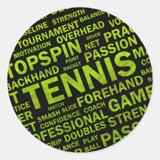 Tennis Sticker (Voorkant)