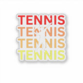 Tennis Sticker (Voorkant)