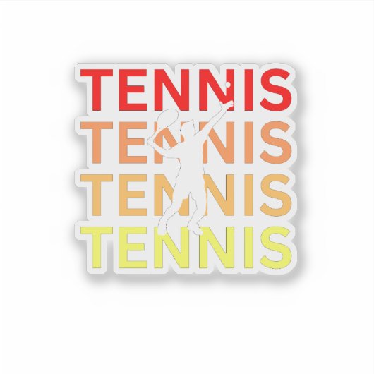 Tennis Sticker (Voorkant)