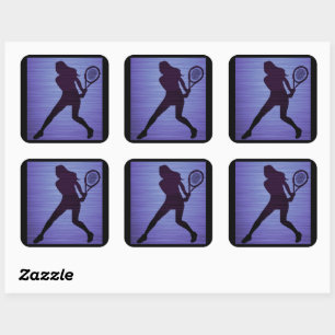 Tennis Stickers in Paars