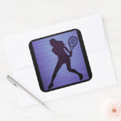 Tennis Stickers in Paars (Envelop)