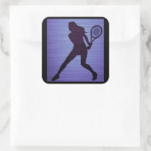 Tennis Stickers in Paars (Tas)