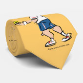 Tennis-stropdas voor mannen man pap trainer fan  stropdas (Opgerold)