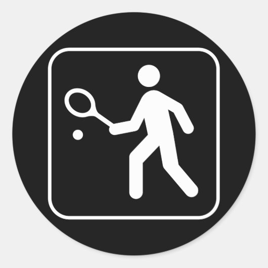 Tennis Symbol Sticker (Voorkant)