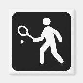 Tennis Symbool Magneet (Voorkant)