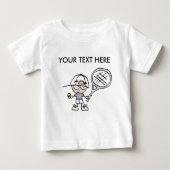 Tennis T-Shirt met aanpasbare cartoon (Voorkant)