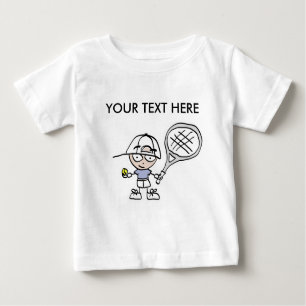 Tennis T-Shirt met aanpasbare cartoon