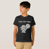 Tennis T-Shirt met aanpasbare cartoon (Voorkant volledig)