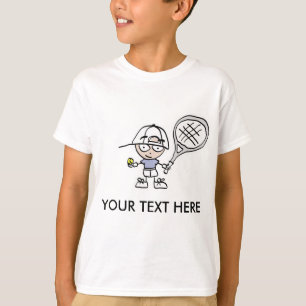Tennis T-Shirt met aanpasbare cartoon