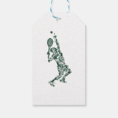 Tennis T Shirt - Player Positioneert aftakel in Cadeaulabel (Achterkant)